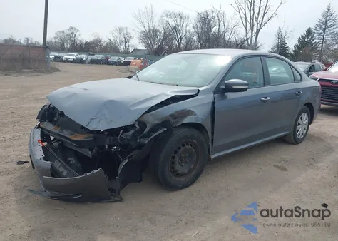 2013 Volkswagen Passat 2.5L S from USA, damaged, VIN 1VWAP7A35DC013006